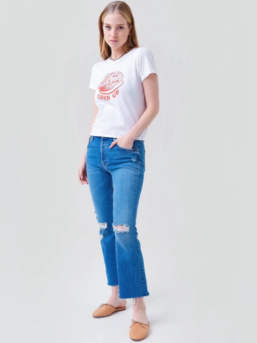 MOTHER Women's The Tripper Ankle Fray Jean